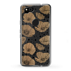 Lex Altern TPU Silicone Google Pixel Case Contoured Poppies