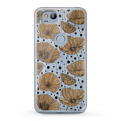 Lex Altern TPU Silicone Google Pixel Case Contoured Poppies