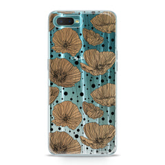 Lex Altern TPU Silicone Oppo Case Contoured Poppies