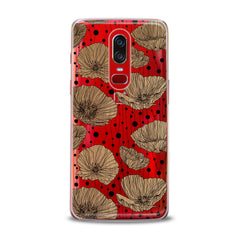 Lex Altern TPU Silicone OnePlus Case Contoured Poppies