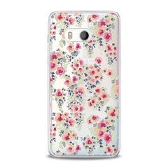 Lex Altern TPU Silicone HTC Case Cute Painted Flowers