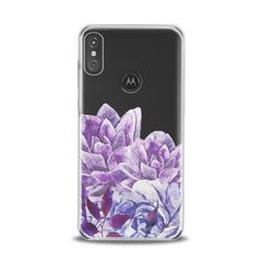 Lex Altern TPU Silicone Motorola Case Awesome Purple Flowers