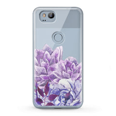 Lex Altern TPU Silicone Google Pixel Case Awesome Purple Flowers