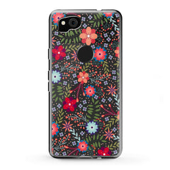 Lex Altern TPU Silicone Google Pixel Case Colorful Floral Pattern