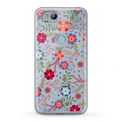 Lex Altern TPU Silicone Google Pixel Case Colorful Floral Pattern