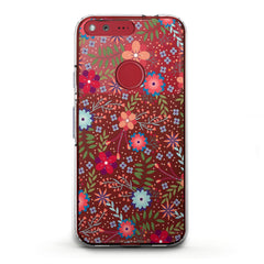 Lex Altern TPU Silicone Google Pixel Case Colorful Floral Pattern