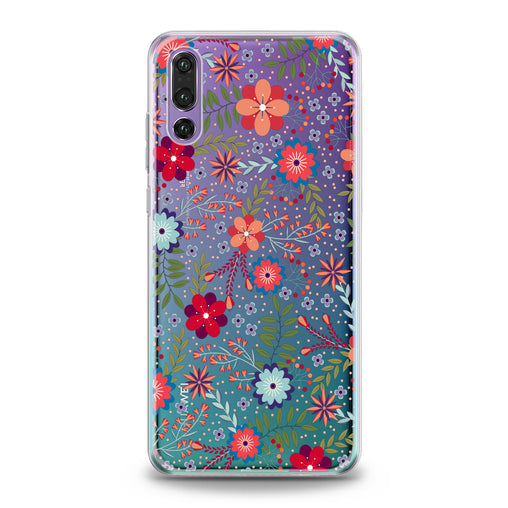 Lex Altern Colorful Floral Pattern Huawei Honor Case