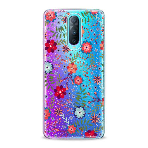 Lex Altern Colorful Floral Pattern Oppo Case