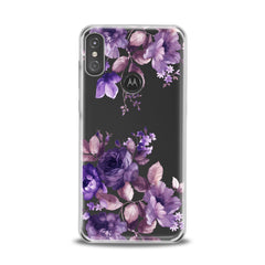 Lex Altern TPU Silicone Motorola Case Amazing Purple Plants