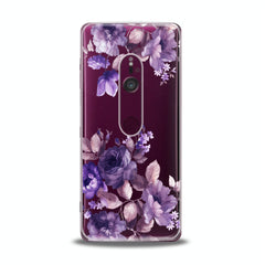 Lex Altern TPU Silicone Sony Xperia Case Amazing Purple Plants