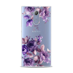 Lex Altern TPU Silicone Sony Xperia Case Amazing Purple Plants