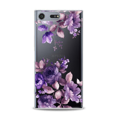 Lex Altern TPU Silicone Sony Xperia Case Amazing Purple Plants