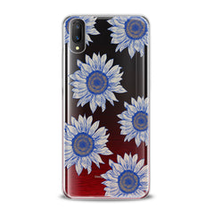 Lex Altern TPU Silicone VIVO Case Painted Blue Sunflowers