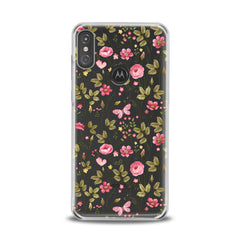 Lex Altern TPU Silicone Motorola Case Cute Pink Plants