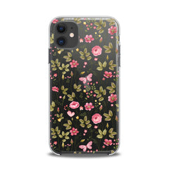 Lex Altern TPU Silicone iPhone Case Cute Pink Plants