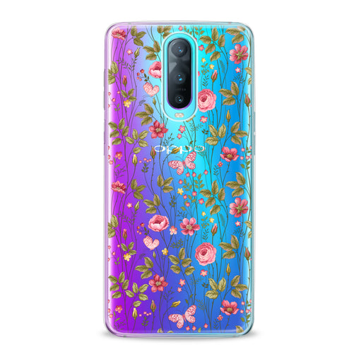 Lex Altern Cute Pink Plants Oppo Case