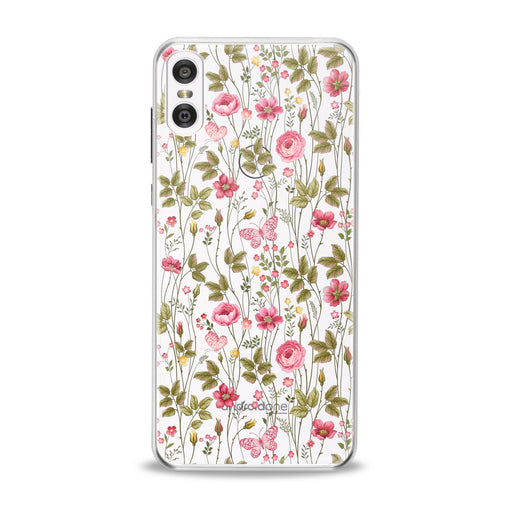 Lex Altern Cute Pink Plants Motorola Case