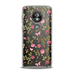 Lex Altern TPU Silicone Motorola Case Cute Pink Plants