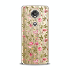 Lex Altern TPU Silicone Motorola Case Cute Pink Plants