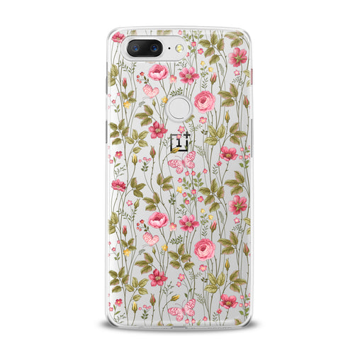 Lex Altern Cute Pink Plants OnePlus Case