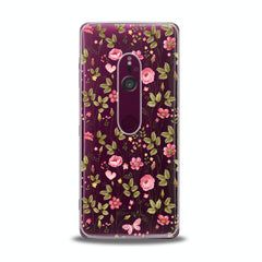 Lex Altern TPU Silicone Sony Xperia Case Cute Pink Plants