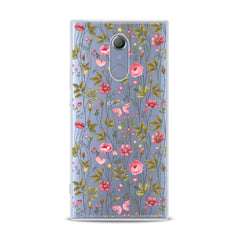 Lex Altern TPU Silicone Sony Xperia Case Cute Pink Plants