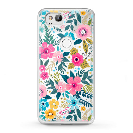 Lex Altern Google Pixel Case Graphical Colored Flowers