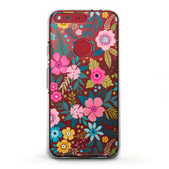 Lex Altern TPU Silicone Google Pixel Case Graphical Colored Flowers