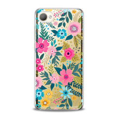 Lex Altern TPU Silicone HTC Case Graphical Colored Flowers