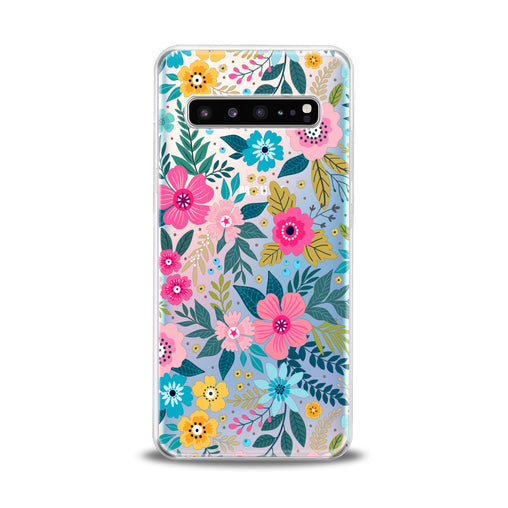 Lex Altern Graphical Colored Flowers Samsung Galaxy Case