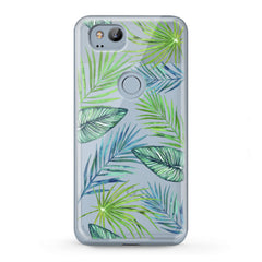 Lex Altern TPU Silicone Google Pixel Case Tropical Leaves Print