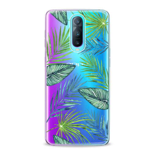 Lex Altern Tropical Leaves Print Oppo Case