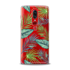 Lex Altern TPU Silicone OnePlus Case Tropical Leaves Print