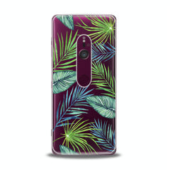 Lex Altern TPU Silicone Sony Xperia Case Tropical Leaves Print