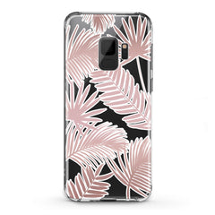 Lex Altern TPU Silicone Samsung Galaxy Case Pink Leaves