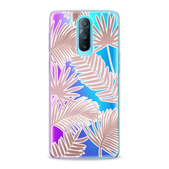 Lex Altern TPU Silicone Oppo Case Pink Leaves