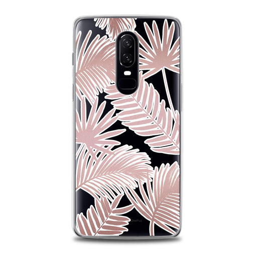 Lex Altern Pink Leaves OnePlus Case