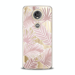 Lex Altern TPU Silicone Motorola Case Pink Leaves