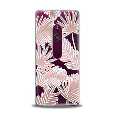 Lex Altern TPU Silicone Sony Xperia Case Pink Leaves