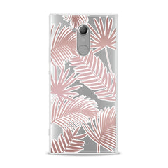 Lex Altern TPU Silicone Sony Xperia Case Pink Leaves