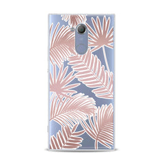 Lex Altern TPU Silicone Sony Xperia Case Pink Leaves