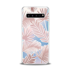 Lex Altern TPU Silicone Samsung Galaxy Case Pink Leaves