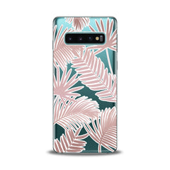 Lex Altern Pink Leaves Samsung Galaxy Case