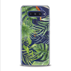 Lex Altern TPU Silicone LG Case Green Monstera Pattern