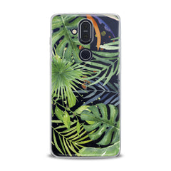 Lex Altern TPU Silicone Nokia Case Green Monstera Pattern