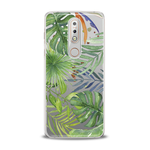 Lex Altern Green Monstera Pattern Nokia Case