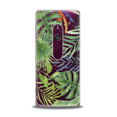 Lex Altern TPU Silicone Sony Xperia Case Green Monstera Pattern