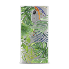 Lex Altern Green Monstera Pattern Sony Xperia Case