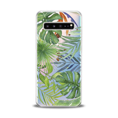 Lex Altern Green Monstera Pattern Samsung Galaxy Case