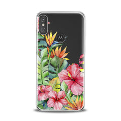 Lex Altern TPU Silicone Motorola Case Tropical Flowers